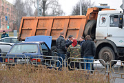 Авария в Бобруйске на пересечении улиц Минской и Крылова