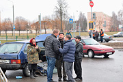 Авария в Бобруйске на пересечении улиц Минской и Крылова