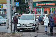 Авария в Бобруйске на пересечении улиц Минской и Крылова