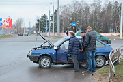 Авария в Бобруйске на пересечении улиц Минской и Крылова