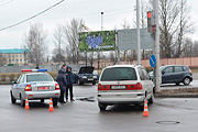 Авария в Бобруйске на пересечении улиц Минской и Крылова