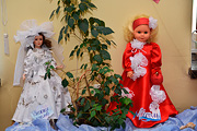 Выставка кукол в Бобруйске, в библиотеке им. Пушкина