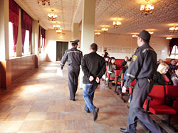 Открытое выездное заседание суда Бобруйского района и Бобруйска в актовом зале мясокомбината
