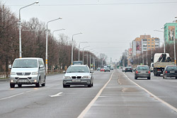 По главной улице Бобруйска без остановки