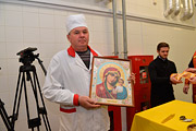 Два епископа освящали новый цех Бобруйского мясокомбината