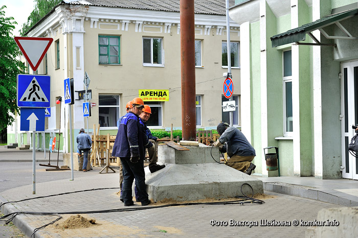 В историческом центре Бобруйска началась замена теплотрассы 