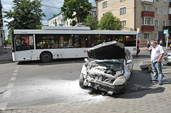 ДТП с участием троллейбуса произошло в Бобруйске 