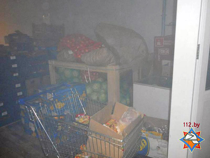 Пожар на территории магазина «Mart inn» 
