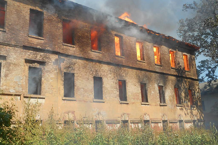 В Бобруйске горело здание 1911-го года 