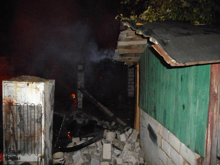 Пожар в деревне Бибковщина 