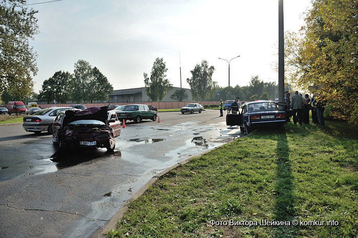 Крупная авария в Бобруйске, 3 человека госпитализировано