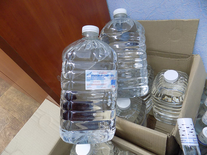 40 литров спирта и 34 бутылки водки конфисковали в Бобруйском районе 