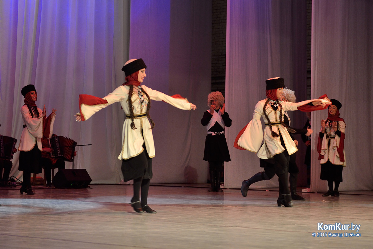 В Бобруйске прошел концерт грузинского ансамбля песни и танца «Салхино»