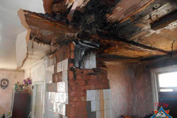 В Бобруйске на пожаре спасена 75-летняя женщина 