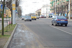 Одна из главных улиц Бобруйска нуждается в ремонте