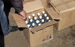 В Бобруйском районе задержано авто, перевозившее 748 литров алкоголя