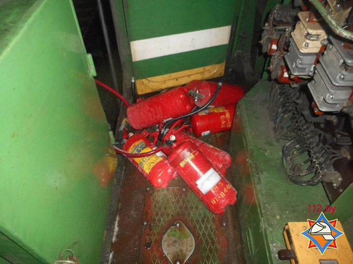 В Бобруйске ликвидировали загорание электровоза