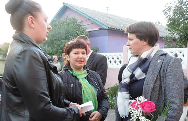 Кандидат в президенты Татьяна Короткевич встретилась с бобруйчанами