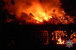 В горящем доме в Бобруйске погибла многодетная мать, дети успели спастись