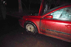В Бобруйске в полночь вспыхнуло авто