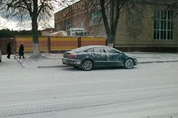 Солигорск вместо снега засыпало мукой